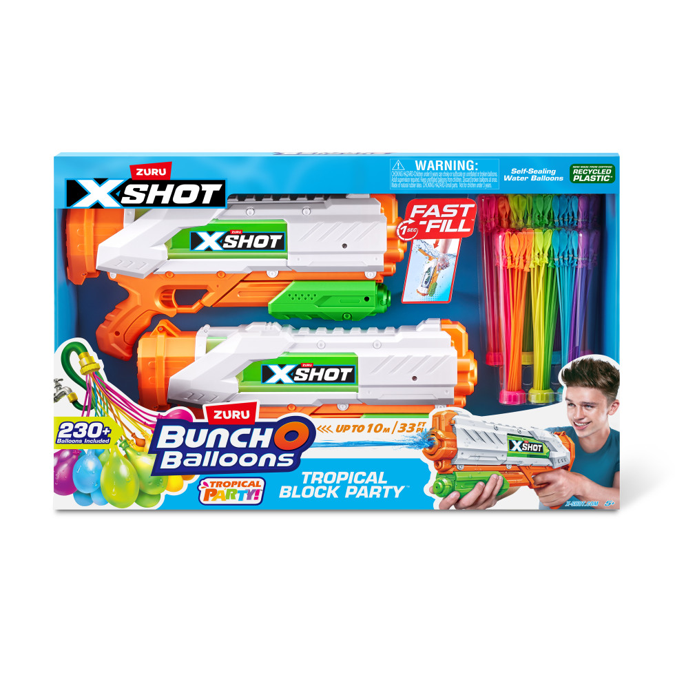 Zuru Wasserpistole Combopack Tropical Party Set X-Shot