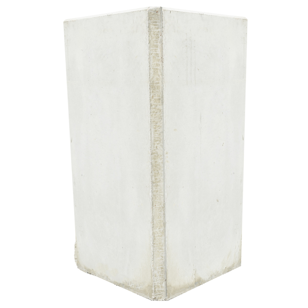 EHL L-Stein Ecke Beton 50 x 50 x 105 cm 2-teilig grau