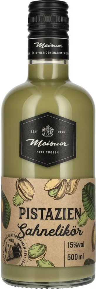 Meisner Pistazien Sahne Likör 0,5 L 15% Vol