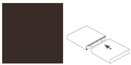 Getalit Pilzprofil 60 cm, 12 x 40 mm, brüniert