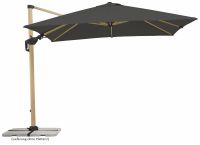 Schneider Sonnenschirm Rhodos Twist Woody anthrazit 300 x 300 cm