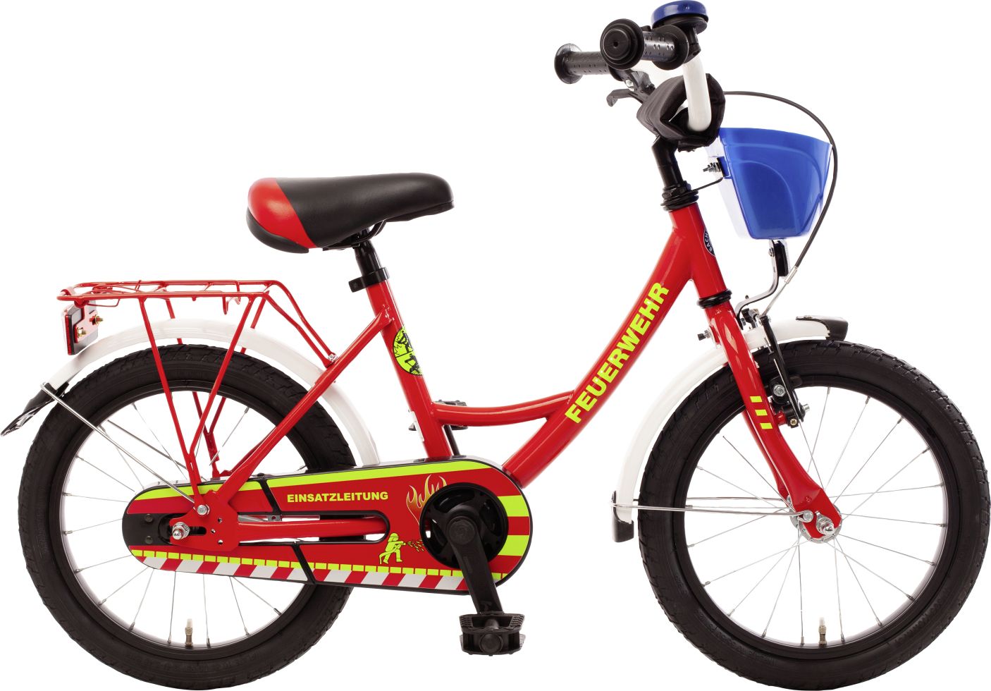 Bachtenkirch Kinderfahrrad Feuerwehr 16 Zoll feuerrot