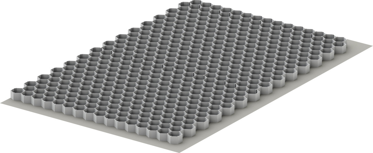 ACO Self Kieswabe eco M 120 x 80 x 3 cm grau inkl. Geotextil