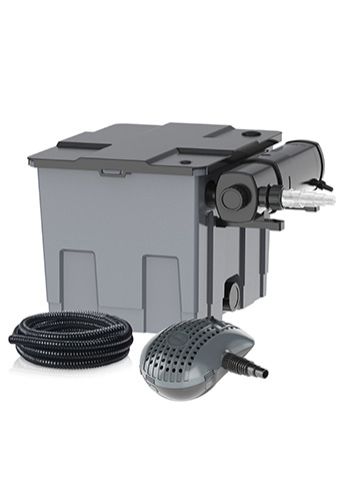 Heissner Durchlauffilter-Set FPU 16000 mit UVC-Klärer Teiche bis 16.000 l