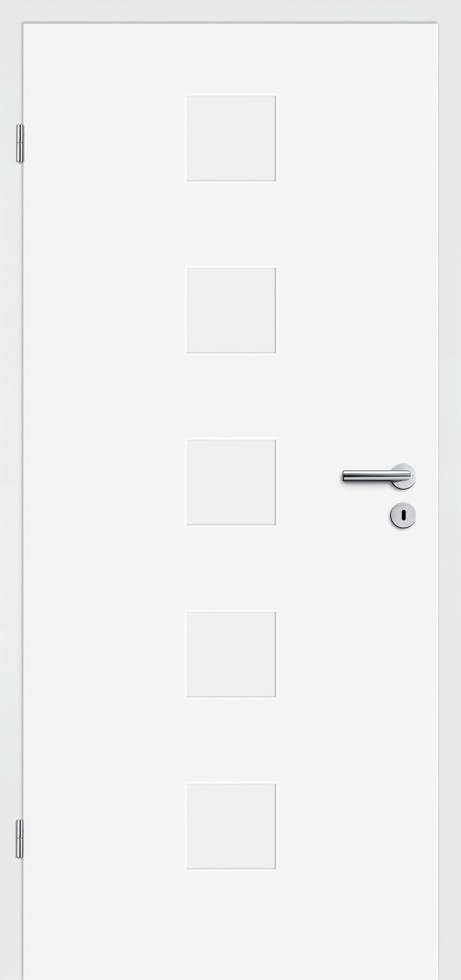Borne Türblatt Fila 12 Weißlack DIN links Röhrenspan