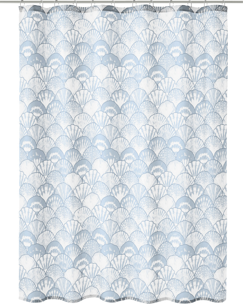Kleine Wolke Duschvorhang iceblue Concha 180 x 200 cm