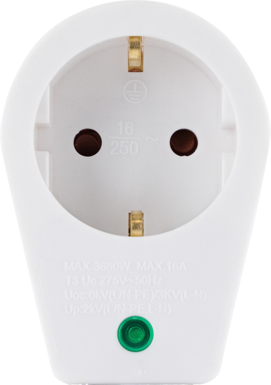 REV Steckdosenadapter 1-fach weiß