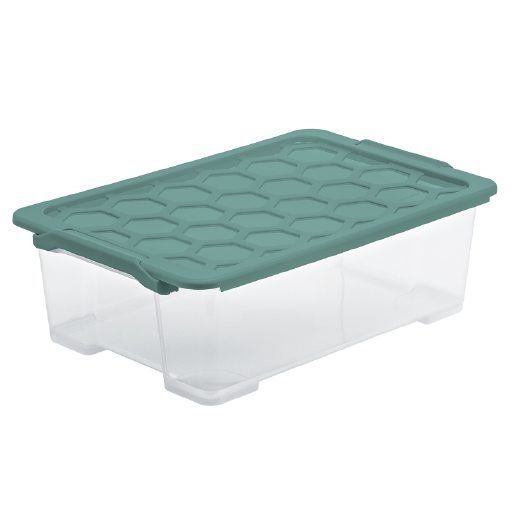 Rotho Aufbewahrungsbox EVO Safe inkl. Deckel 30 L Mistletoe grün