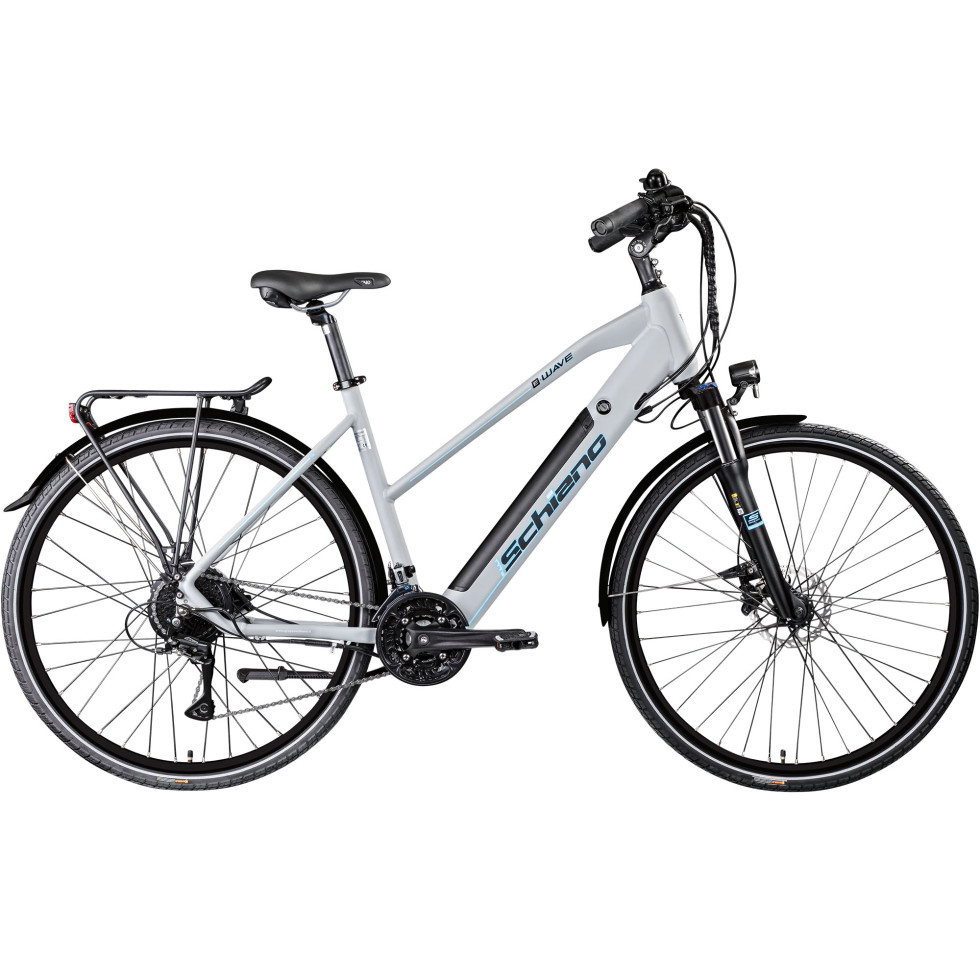 Schiano E-Bike Voke Trekking 28 Zoll 24-Gang 418 Wh grau