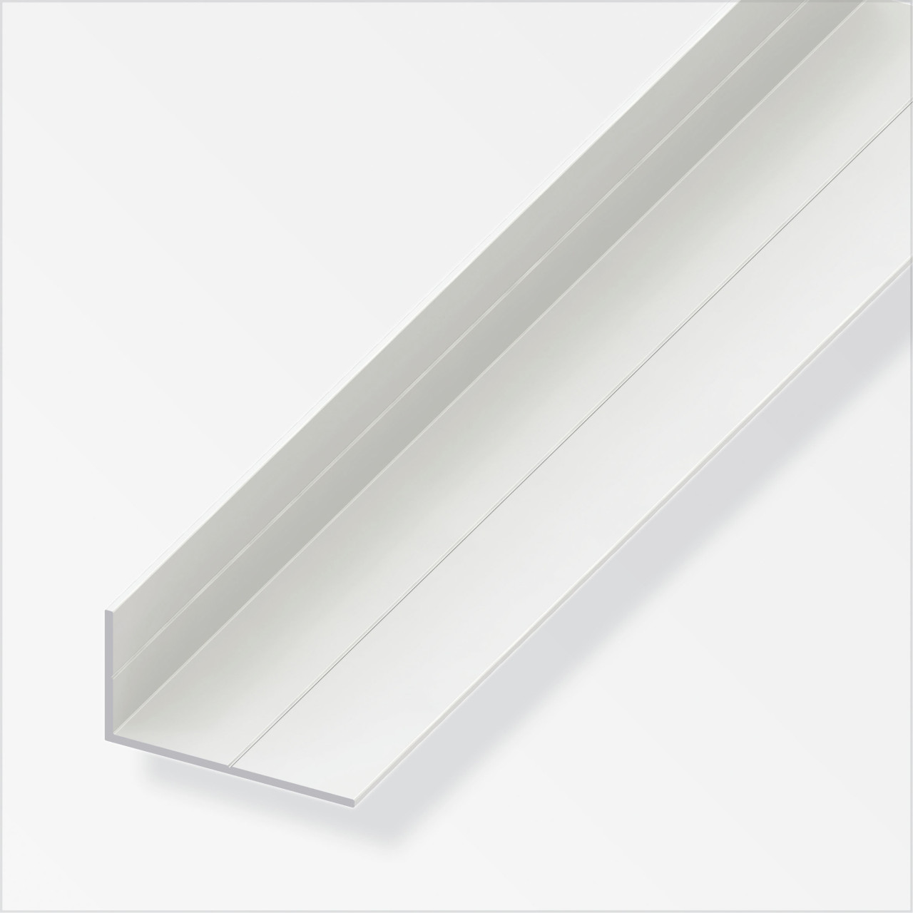 alfer Winkel 1 m, 35.5 x 65.6 mm PVC (Kunststoff) glatt weiss