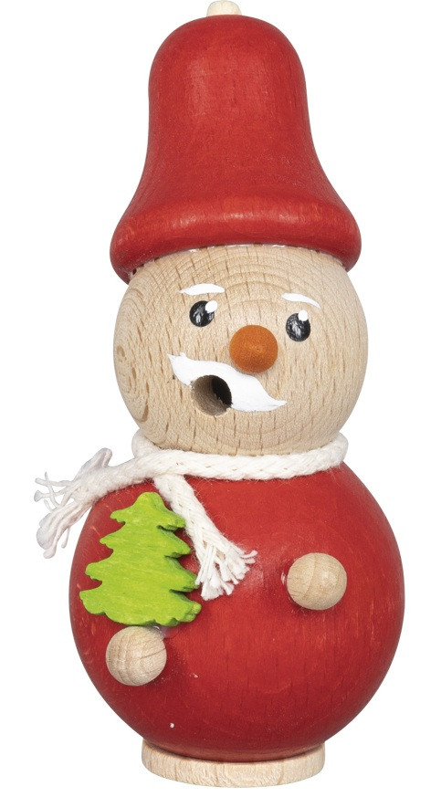 Mini-Räucherfigur Deko Holz Weihnachtsmann 8 cm