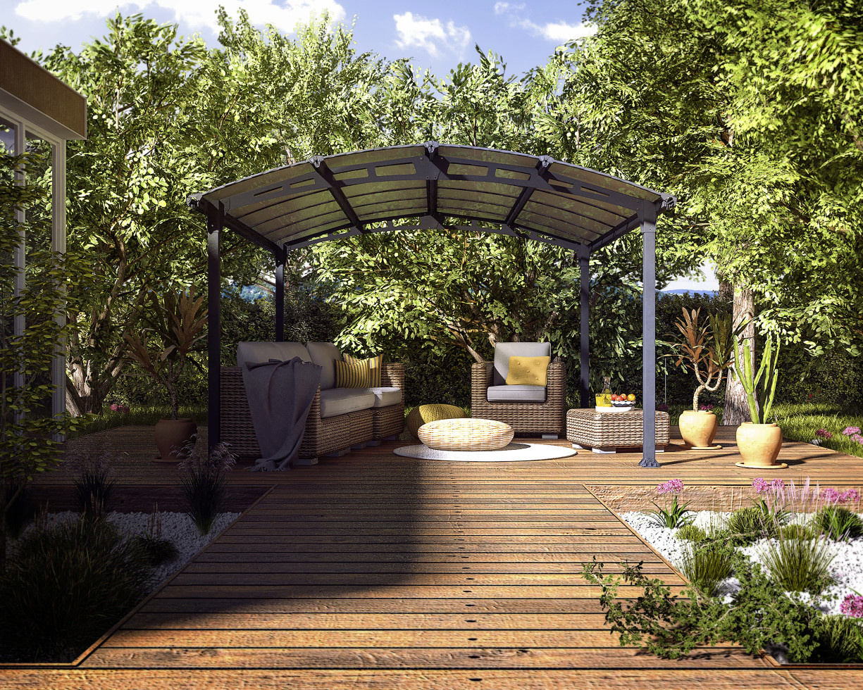 Canopia Carport Tucson 435 x 359 cm anthrazit