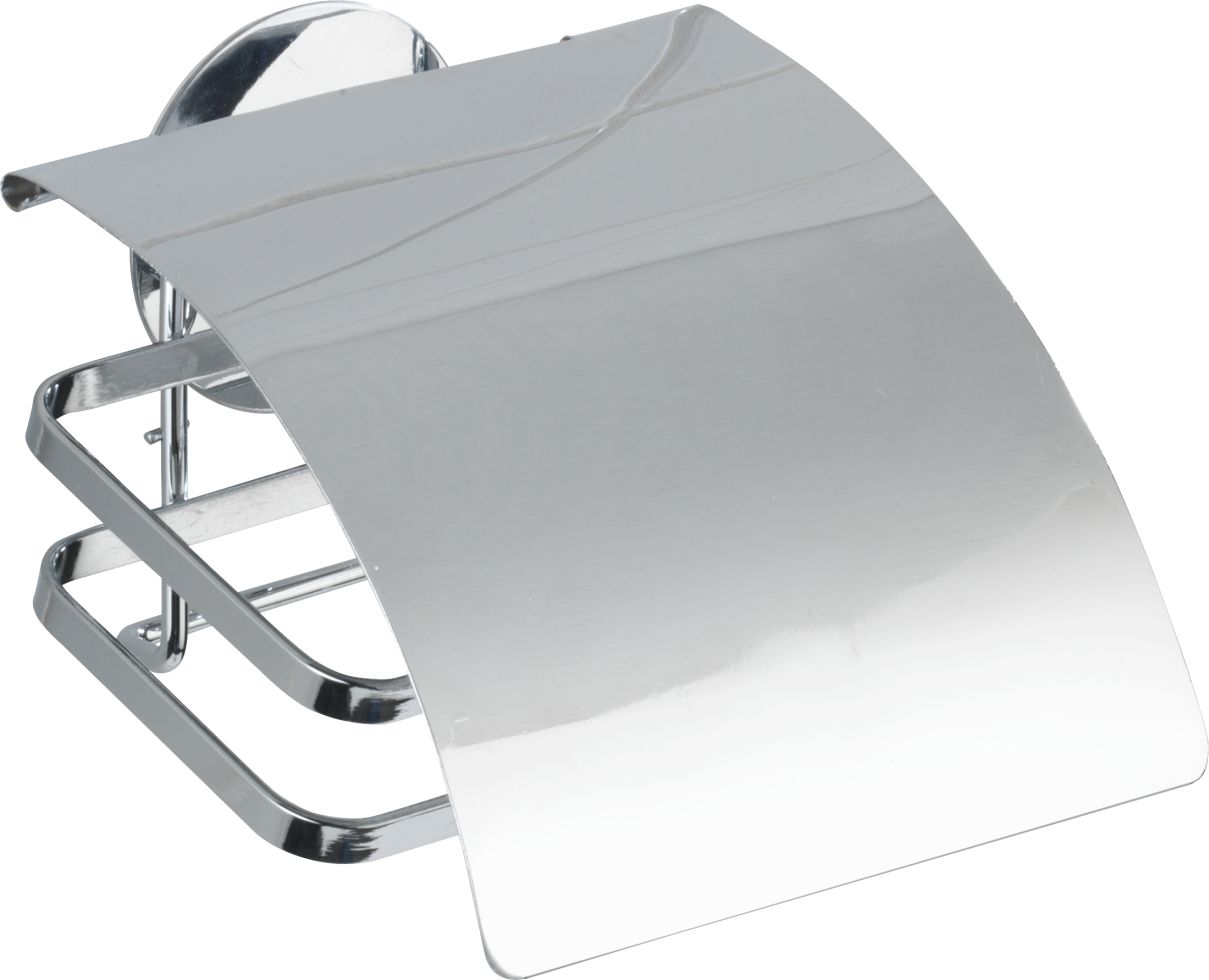 Wenko Toilettenpapierhalter Edelstahl Turbo-Loc Cover