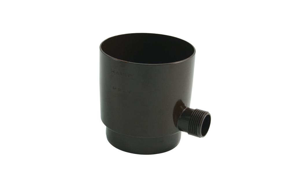 Marley Regensammler NW 75 mm, mit Überlaufstop, braun