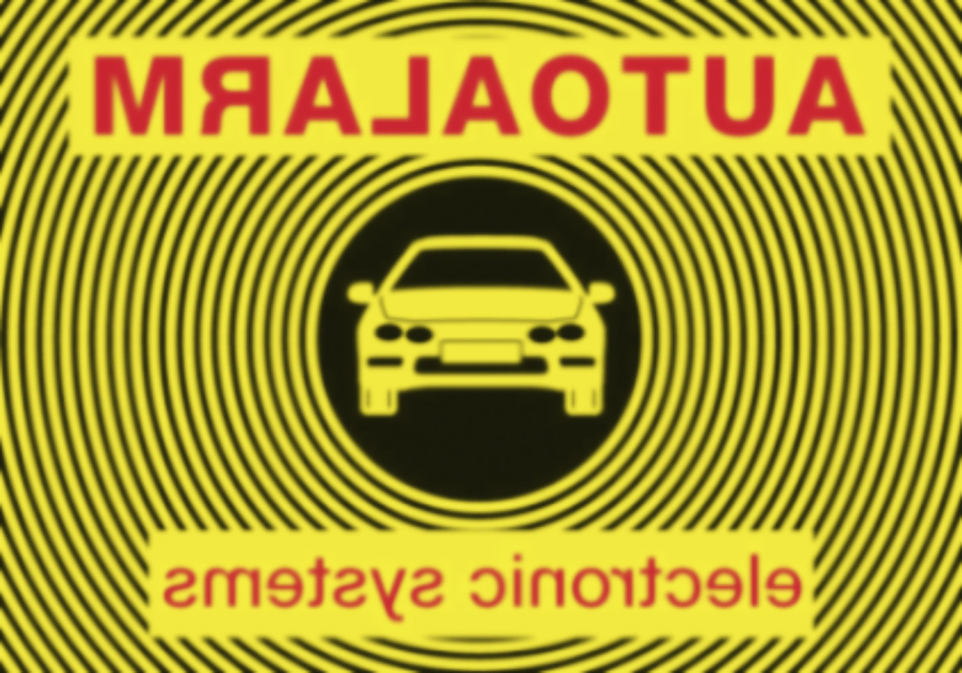 Hermann Schütz Autoaufkleber Autoalarm für innen 8 x 5 cm