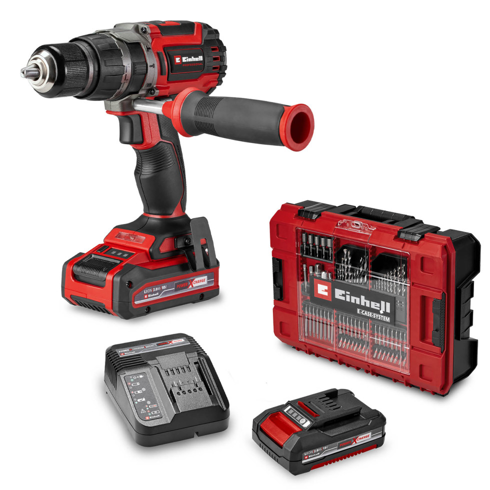 Einhell Professional Akku-Schlagbohrschrauber Mobile Werkstatt TP-CD 18/70 Li-i BL+70 Set