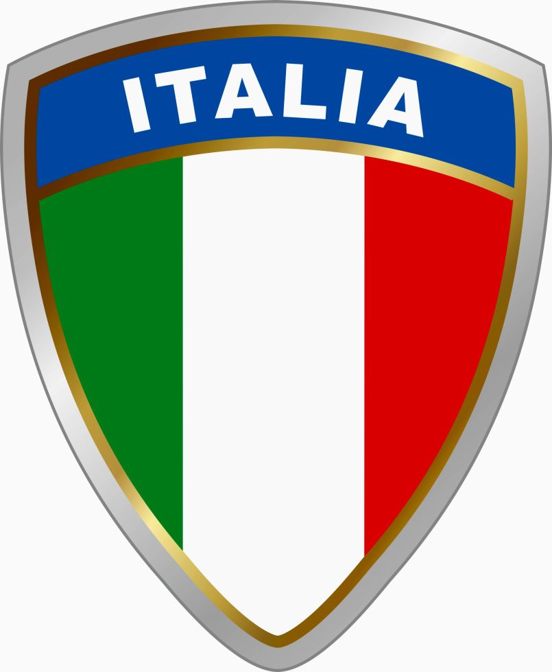 Hermann Schütz Aufkleber Wappen Italia Dimension 75x60mm