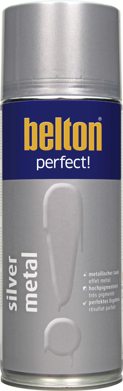 Belton perfect Lackspray 400 ml Silver metal seidenmatt