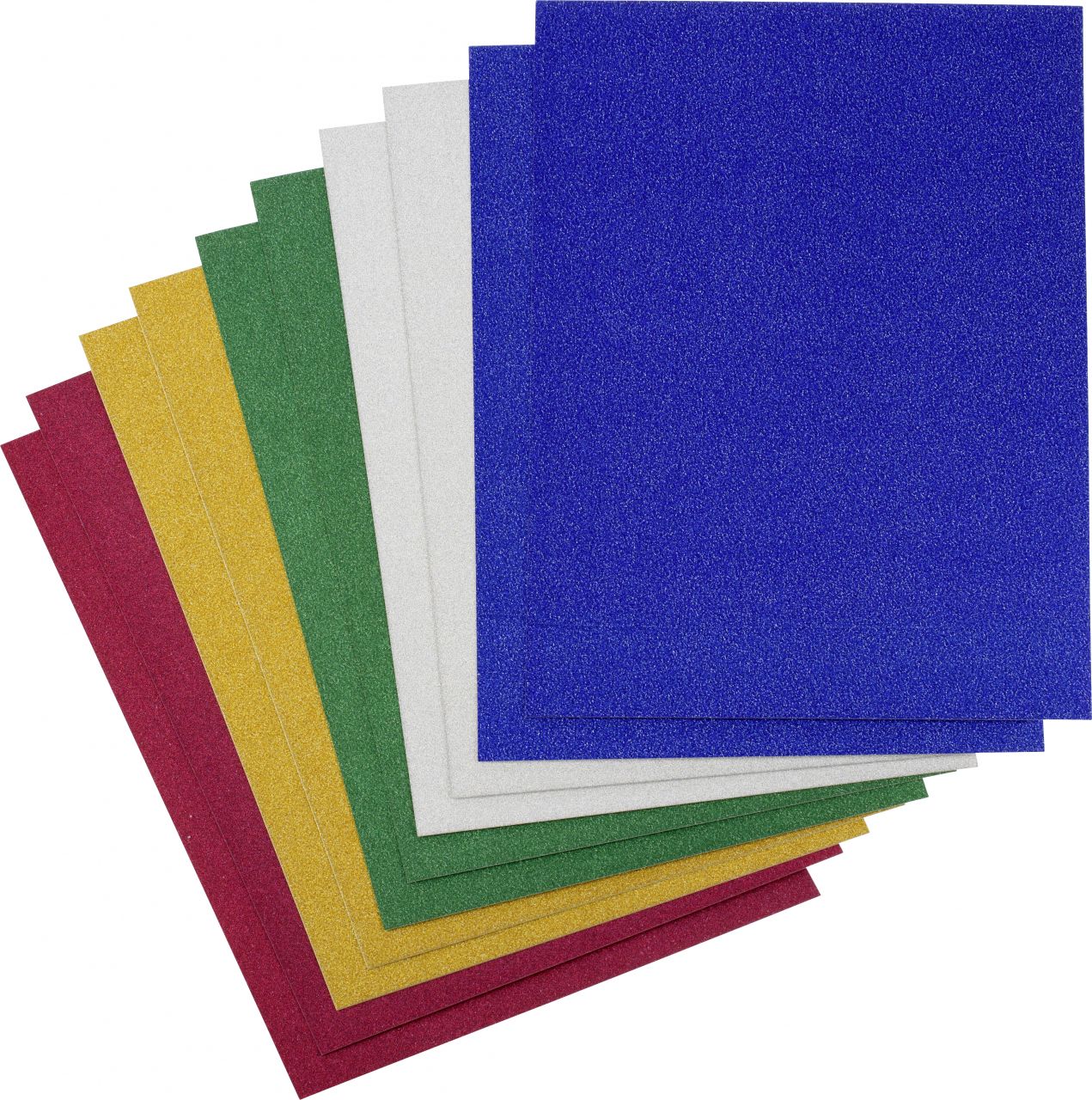 Glorex Glitter-Karton 20 x 30 cm, 10 Stück