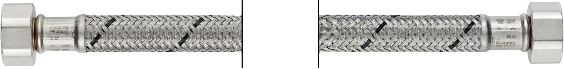 Flexo Anschlussschlauch IG 9,53 mm (3/8) x IG 9,53 mm (3/8), DN8, 40 cm