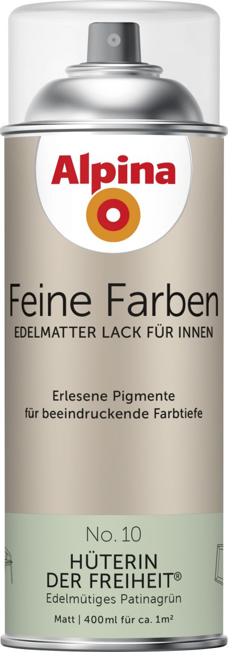Alpina Feine Farben Sprühlack No. 10 Hüterin der Freiheit - patinagrün 400 ml
