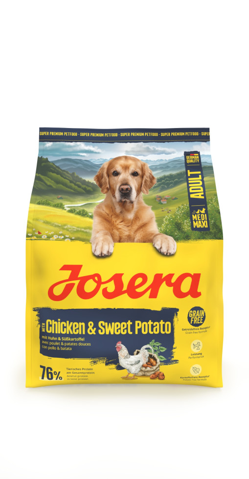 Josera Hundetrockenfutter Adult Medium 900 g Huhn & Süßkartoffel