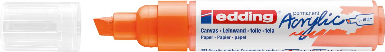 edding 5000 Acrylmarker breit neonorange 5 - 10 mm
