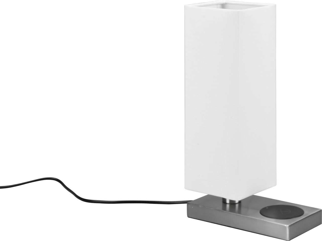 Reality Leuchten Tischleuchte Haley nickel-matt 35 x 10 cm
