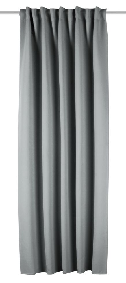 Neusser Collection Verdunklungsschal mit Gardinenband anthrazit 135x245 cm