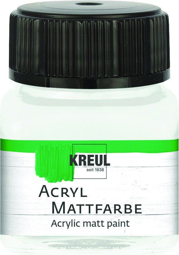 Kreul Acryl Mattfarbe pastellweiß 20 ml