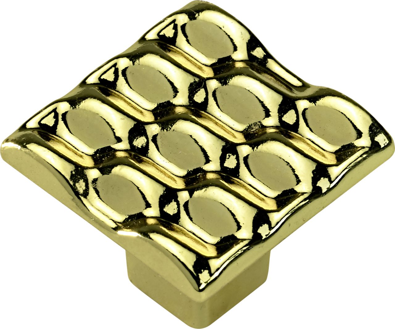 Hettich Möbelknopf Zinkdruckguss gold 25,0 x 25,0 mm - 1 Stück