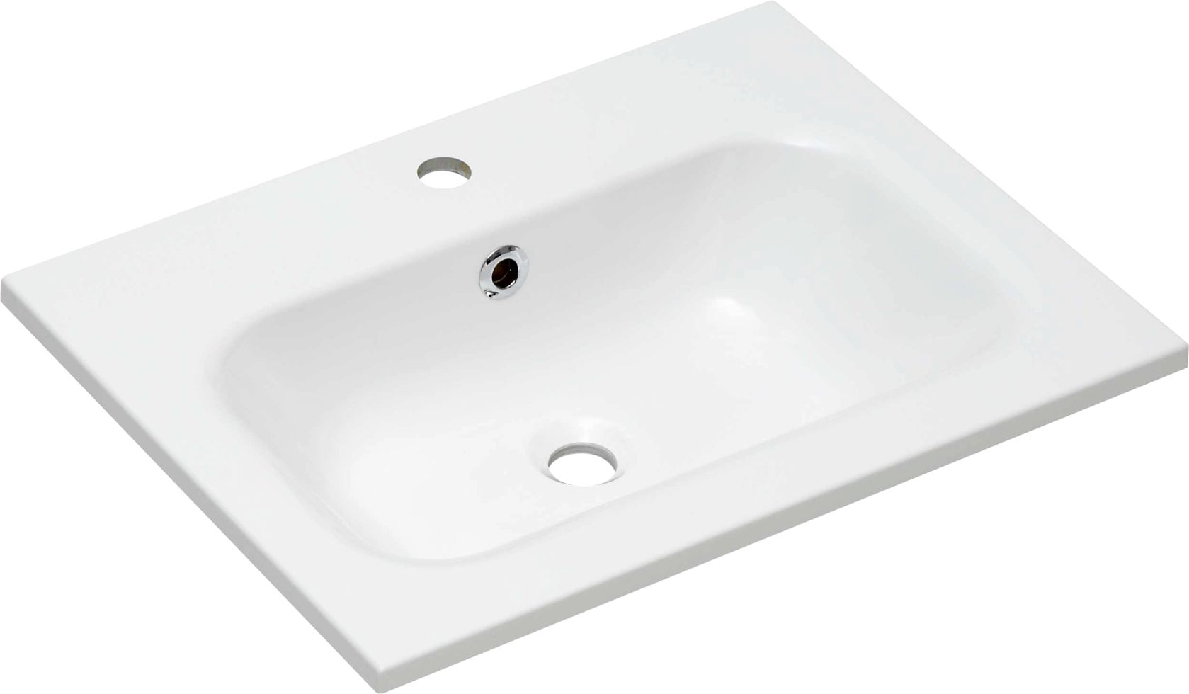 Primaster Mineralguss-Waschbecken 61 cm Düsseldorf weiß