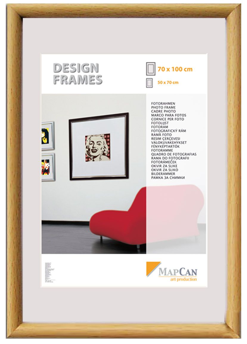 Kunststoff Bilderrahmen Design Frames buche, 30 x 40 cm