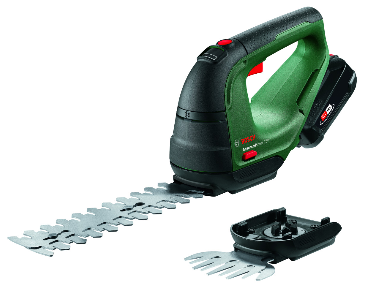 Bosch Akku-Strauch- und Grasscheren-Set AdvancedShear 18V-10 18 V, 2,0 Ah