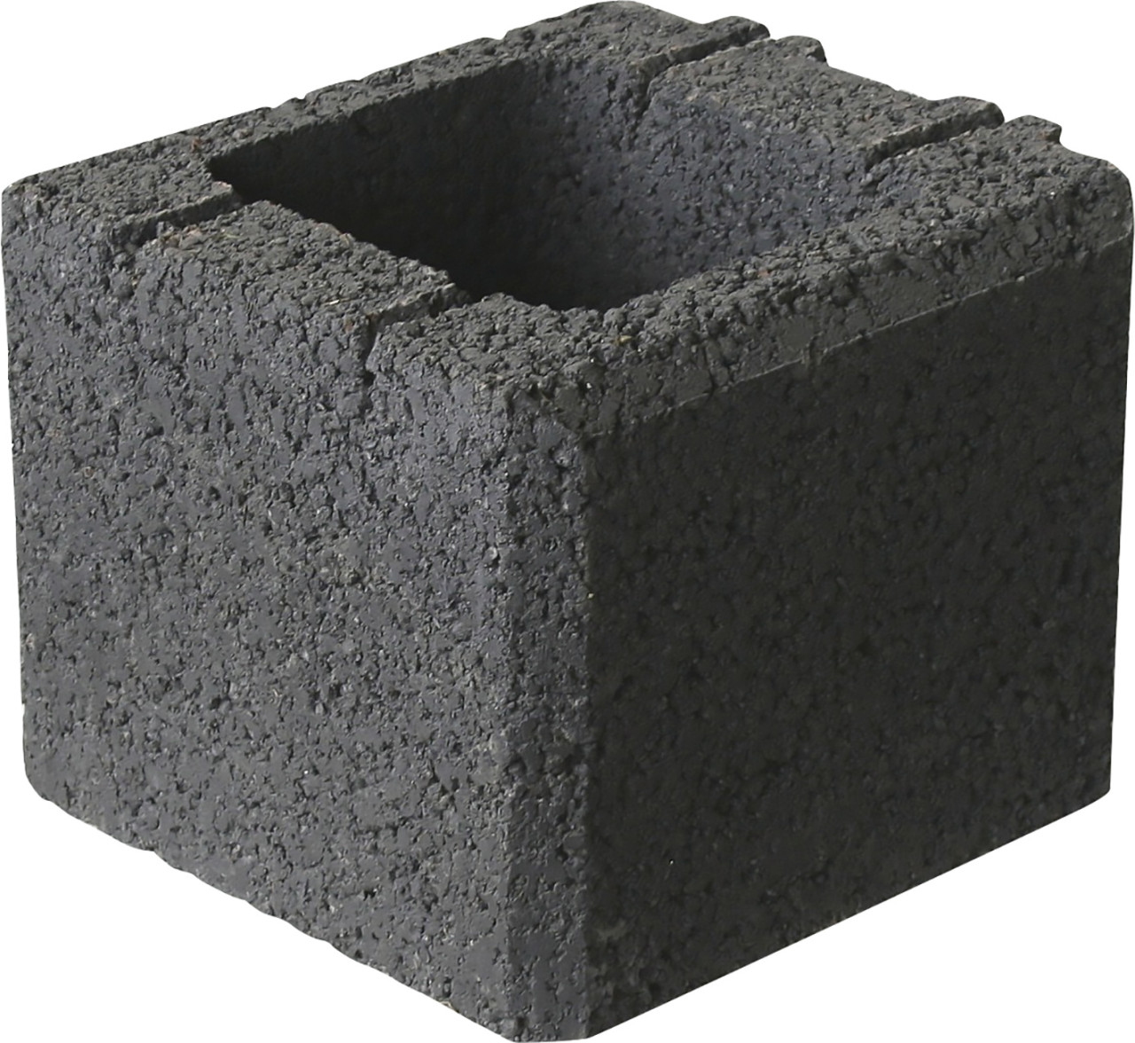 EHL Mauerstein Planomur Halbstein 25 x 25 x 20 cm anthrazit