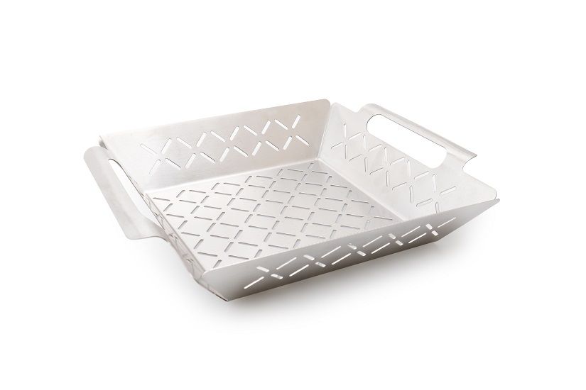 Primaster Grillkorb Premium Edelstahl 27 x 22 x 5 cm
