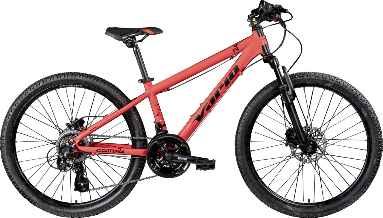 Vario Mountainbike XC DIABLO 24 COMP BT MTB Hardtail 24 Zoll RH 34cm 21-Gang rot schwarz