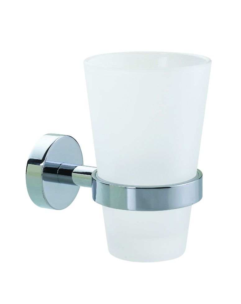 tesa Zahnputzbecher Smooz chrom/hochglanz