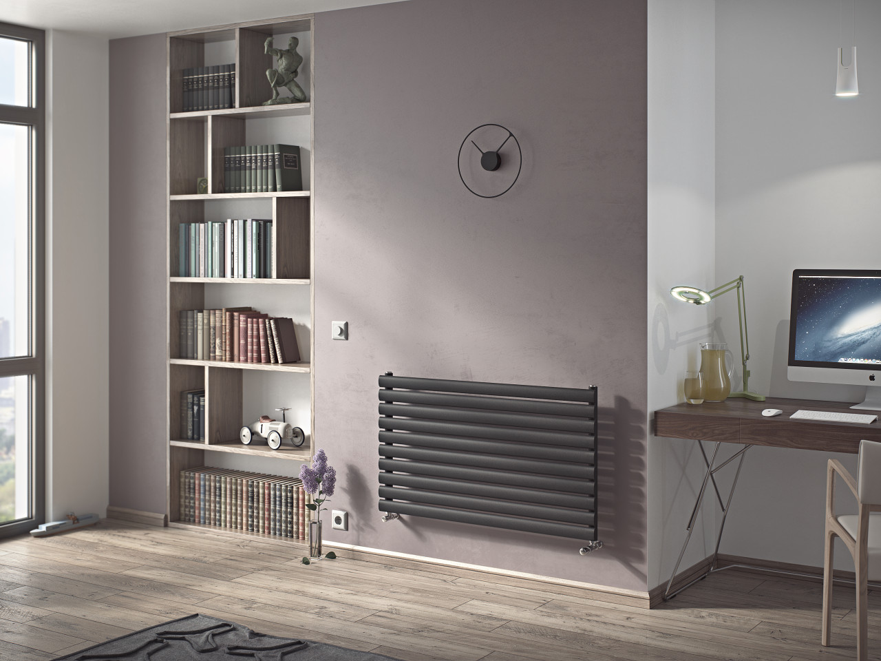Ximax Heizkörper Fortuna horizontal 58,4 x 120 cm 758 Watt anthrazit