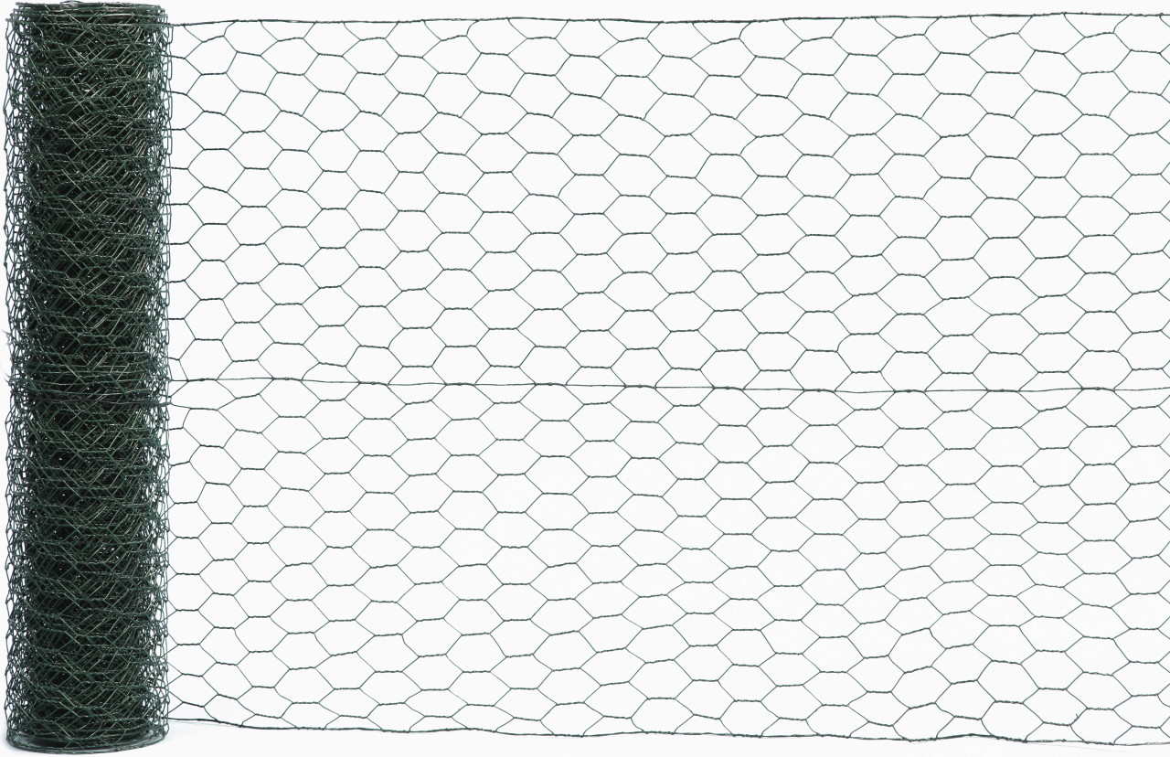 Floraworld Maschendraht-Zaun 25 x 1 m 13 mm Maschenweite moosgrün