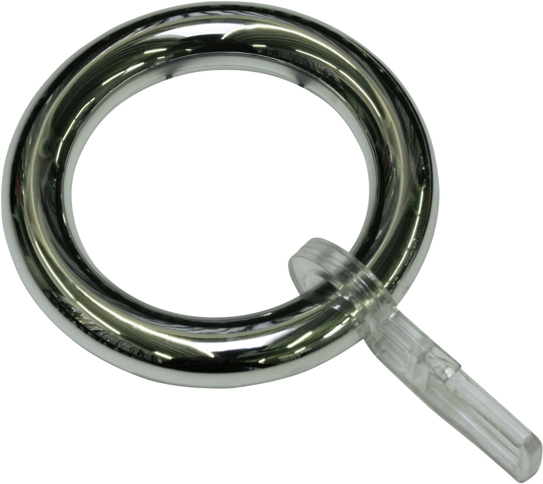 Gardinia Gardinenring inkl. Faltenlegehaken, innen Ø 40 mm, Breite 8 mm