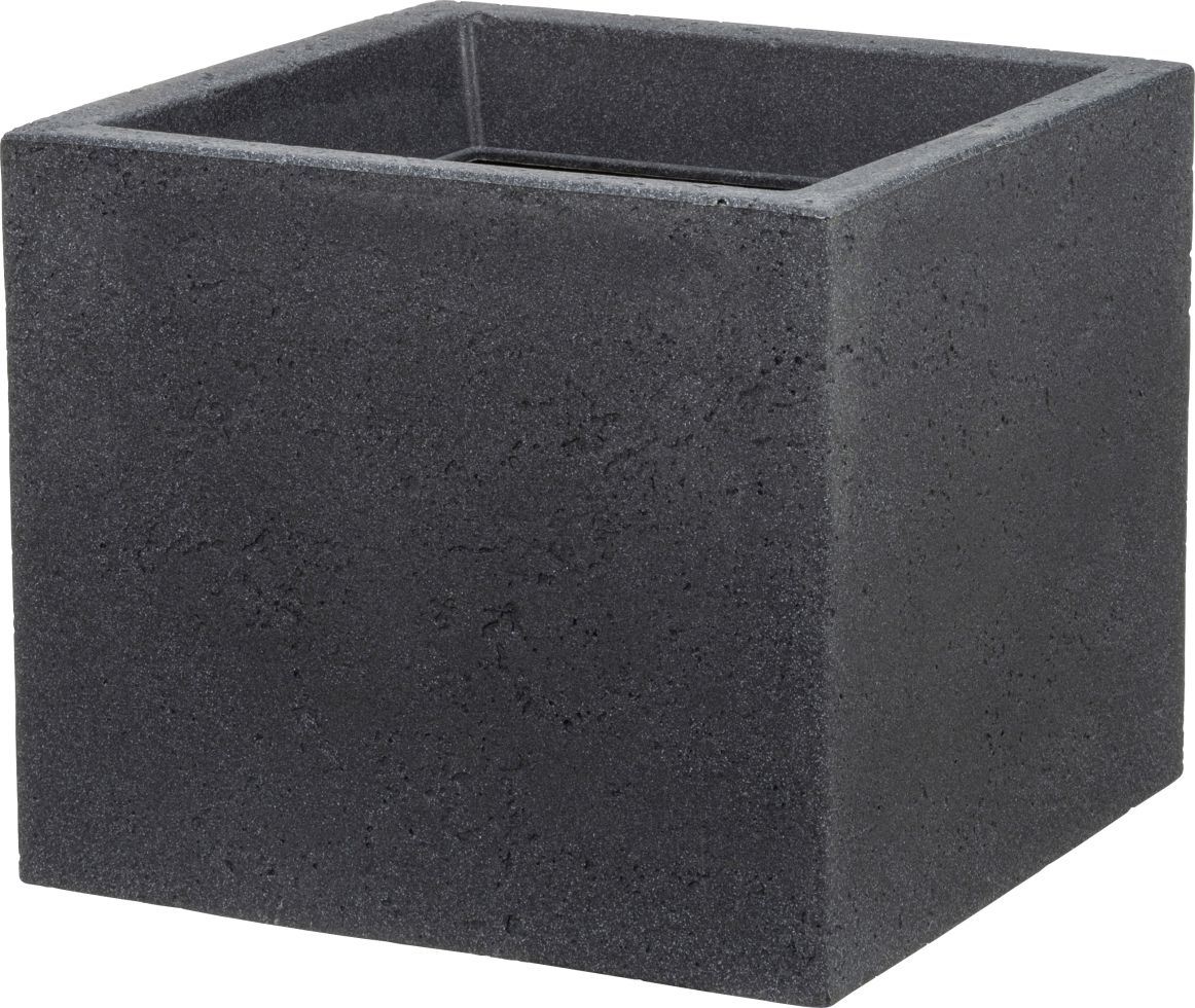 Scheurich Pflanzgefäß C-Cube Serie 240 schwarz granit 30 cm