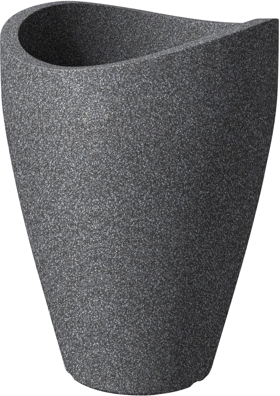 Scheurich Übertopf Wave Globe High Ø 40 x 40 cm schwarz granit