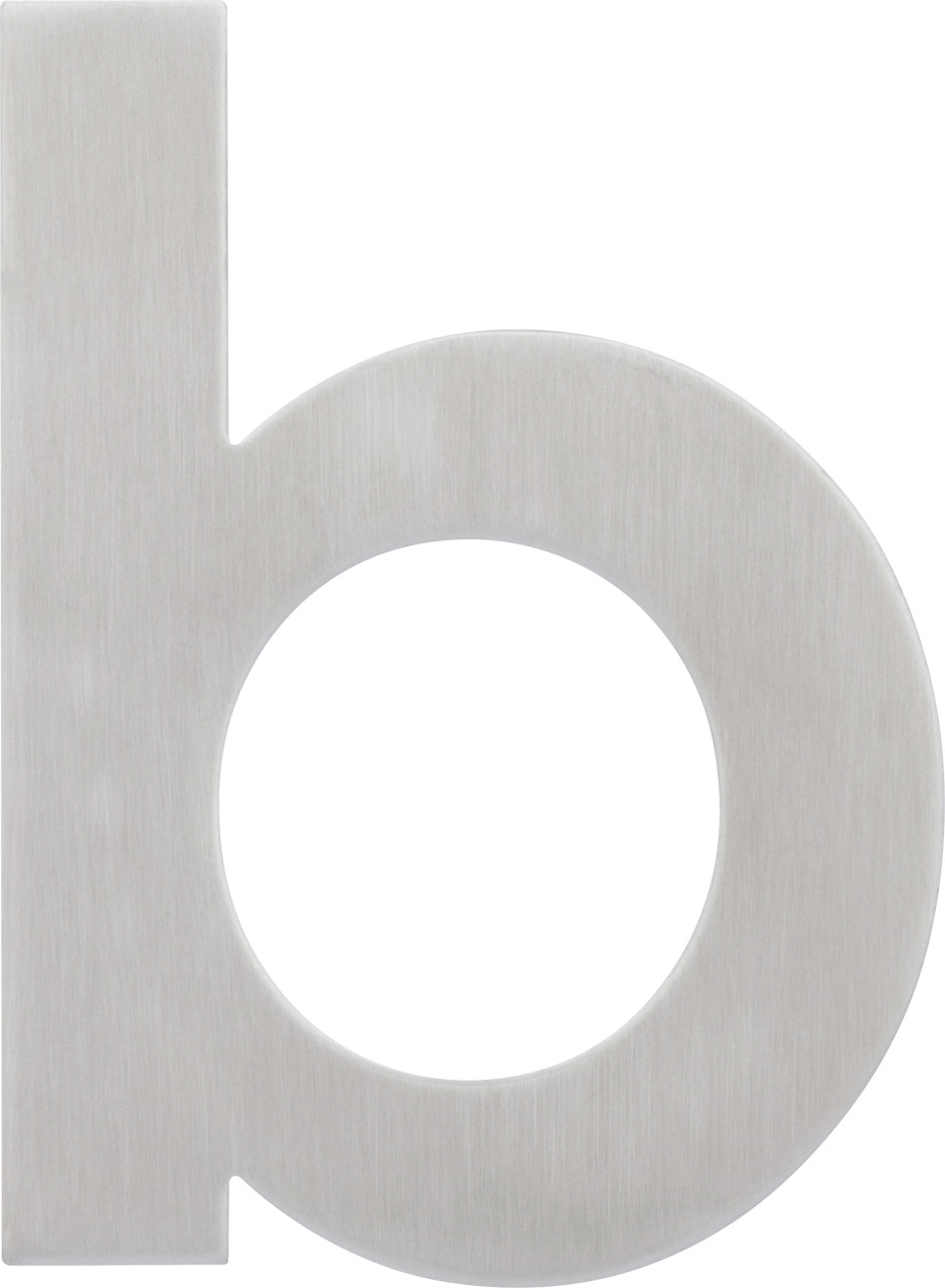 Alpertec Hausnummer Buchstabe B Edelstahl