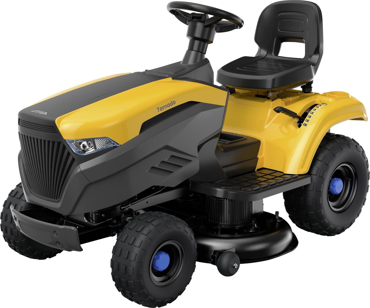 Stiga Akku Rasentraktor Tornado 398e, 48 V, 98 cm Schnittbreite, inkl. Mulchkit & Anhängerkupplung