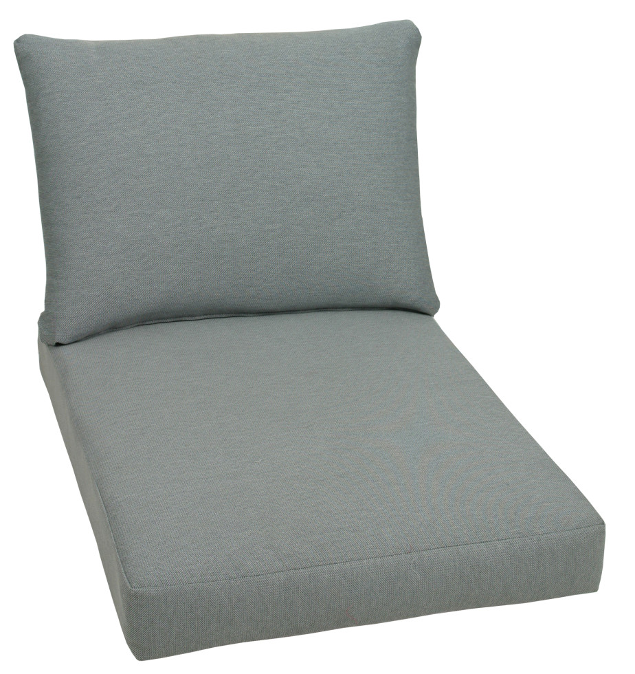GO-DE Loungekissen-Set 80 x 60 x 12 cm, grau