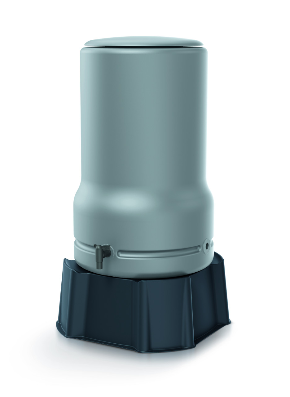 Arves Regenspeicher Aquabell 110 L grau glatt