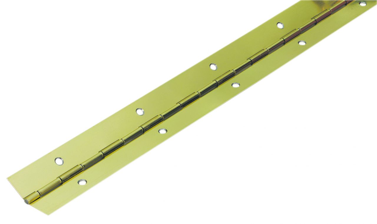 Hettich Stangenscharnier vermessingt 20 x 1200 mm, kürzbar