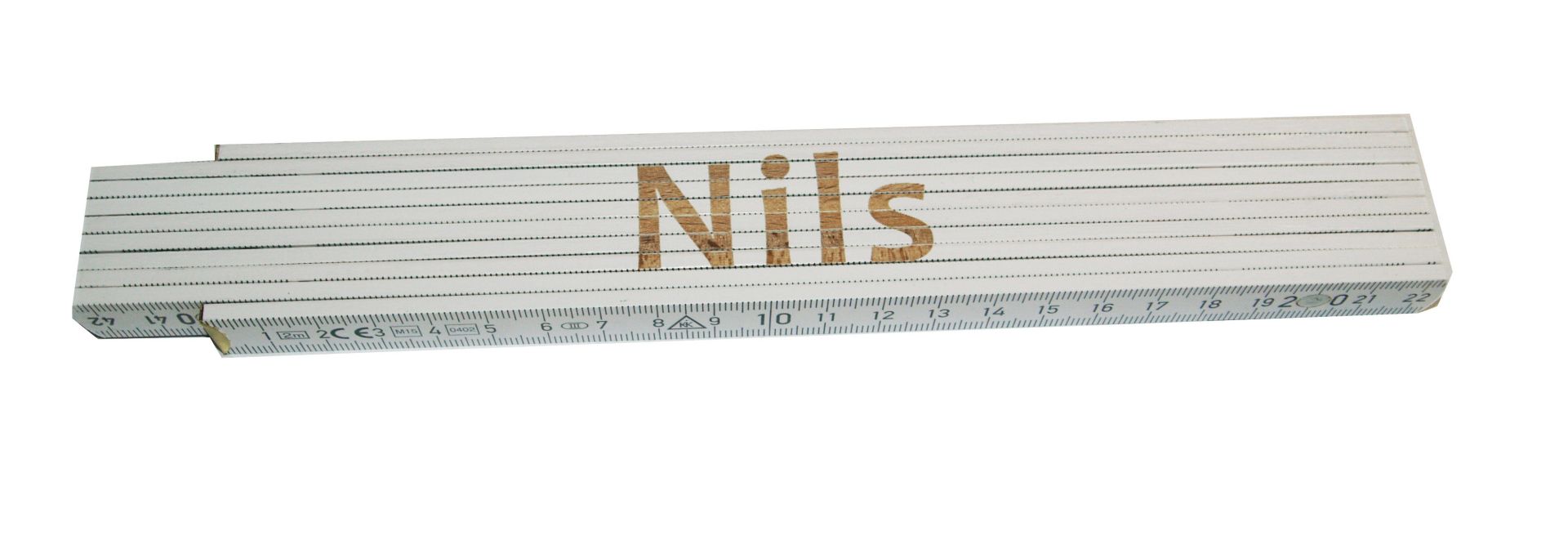 Zollstock Nils 2 m weiß