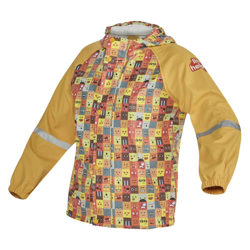 Gebol Regenjacke Little Helpers Emoji orange